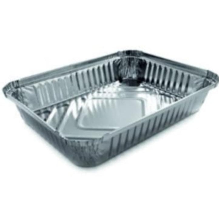 Aluminium tray with cover medium size 10pcs