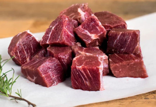 Beef cubes fresh 600gr