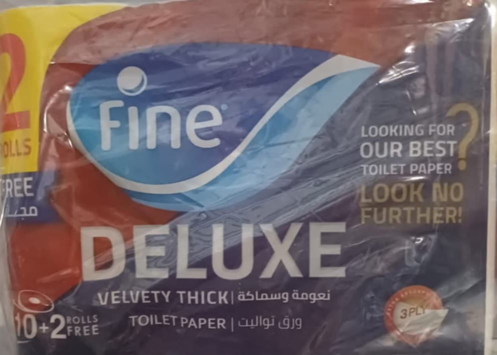 Delux toilet paper 12 pcs