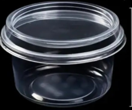 Plastic container with lids 150ml 50pcs