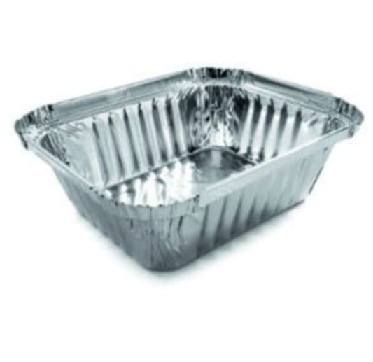 Aluminium tray with cover one portion 10pcs